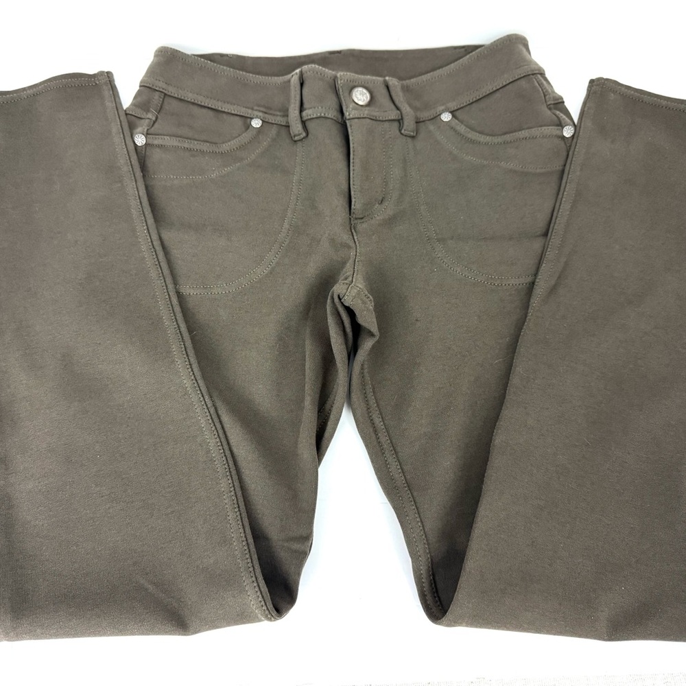 Athleta Pants Women’s Size 4 Olive Green Stretchy Ankle & Front Zip